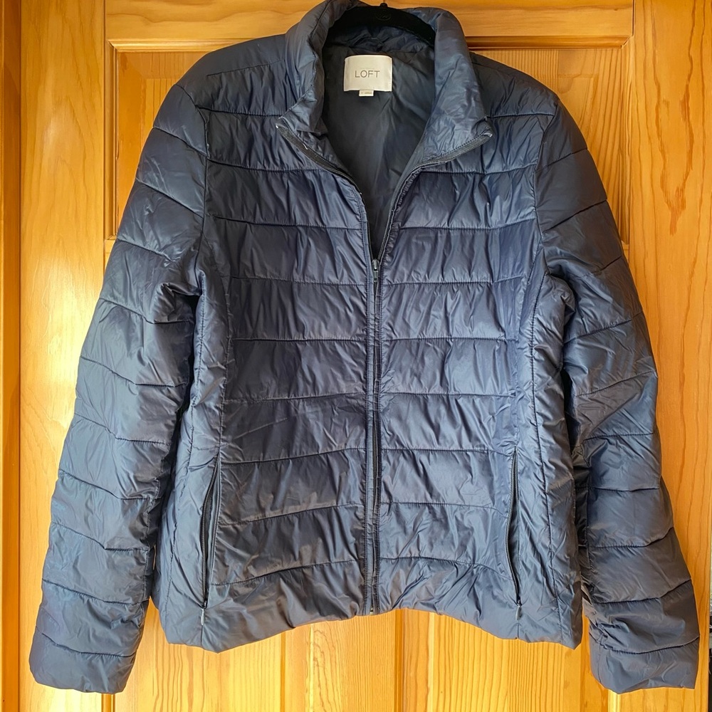 Loft lightweight packable puffer jacket.